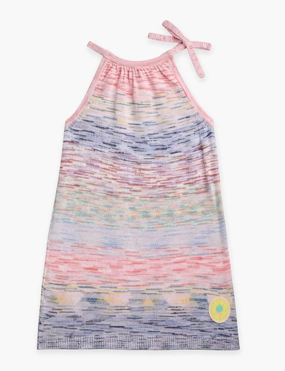 ZIMMERMANN Raie Marl Tie-Neck Dress-Women Clothing