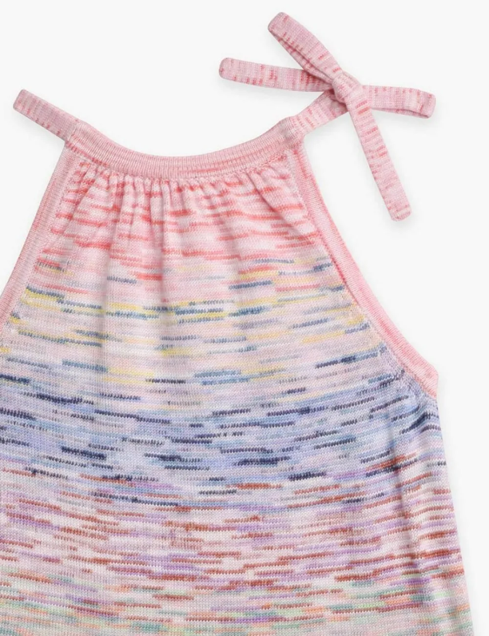 ZIMMERMANN Raie Marl Tie-Neck Dress-Women Clothing