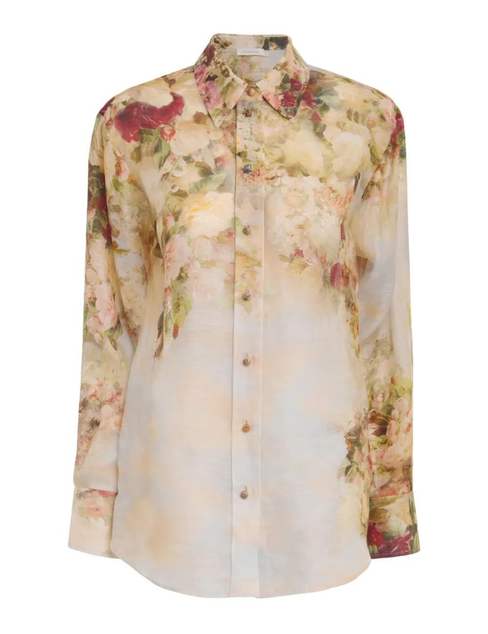 ZIMMERMANN Luminosity Button Up Shirt-Women Tops
