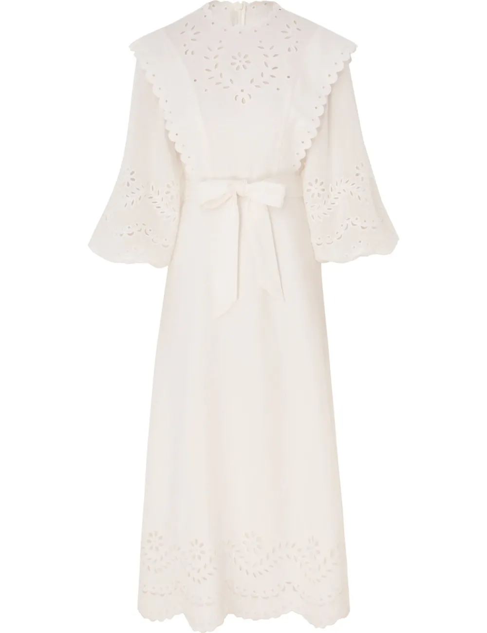 ZIMMERMANN Junie Embroidered Midi Dress-Women Dresses & Coverups