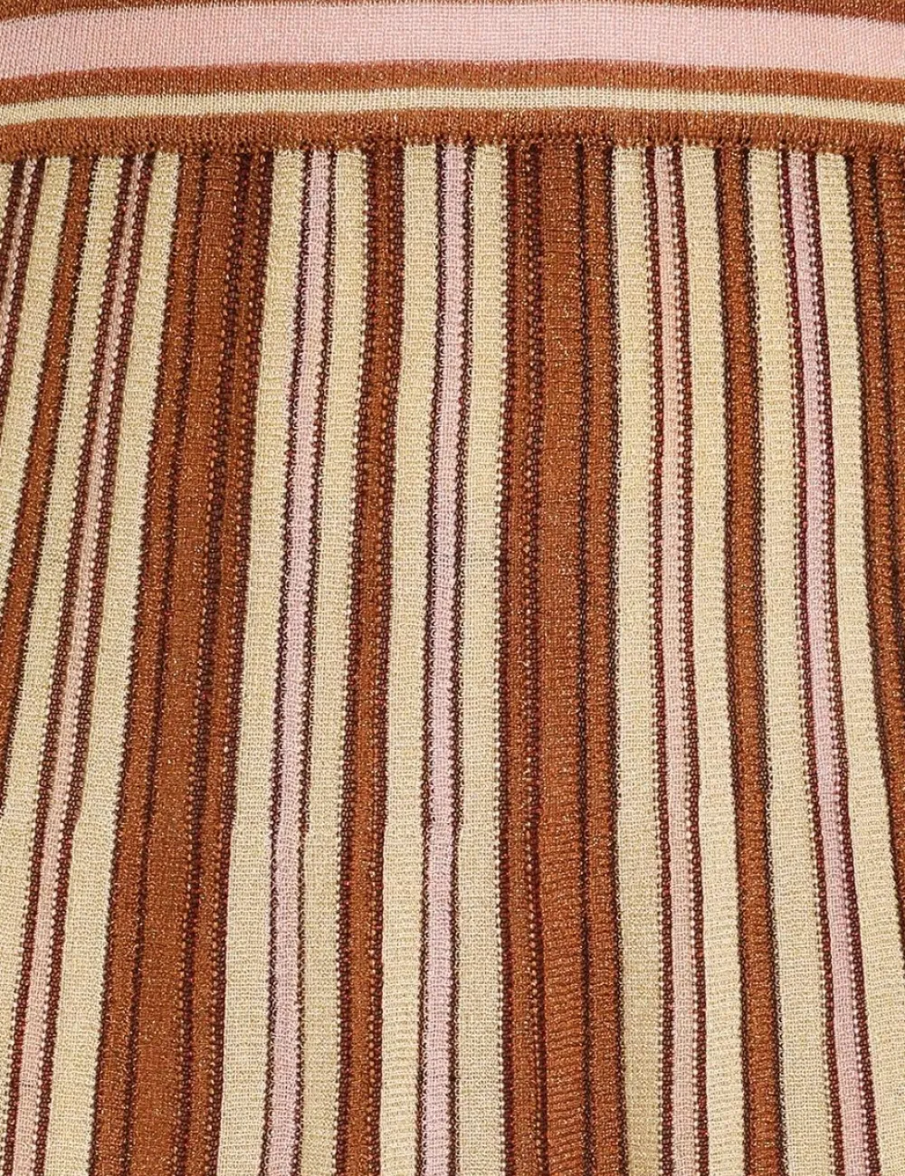 ZIMMERMANN Luminosity Lurex Stripe Skirt-Women Knitwear