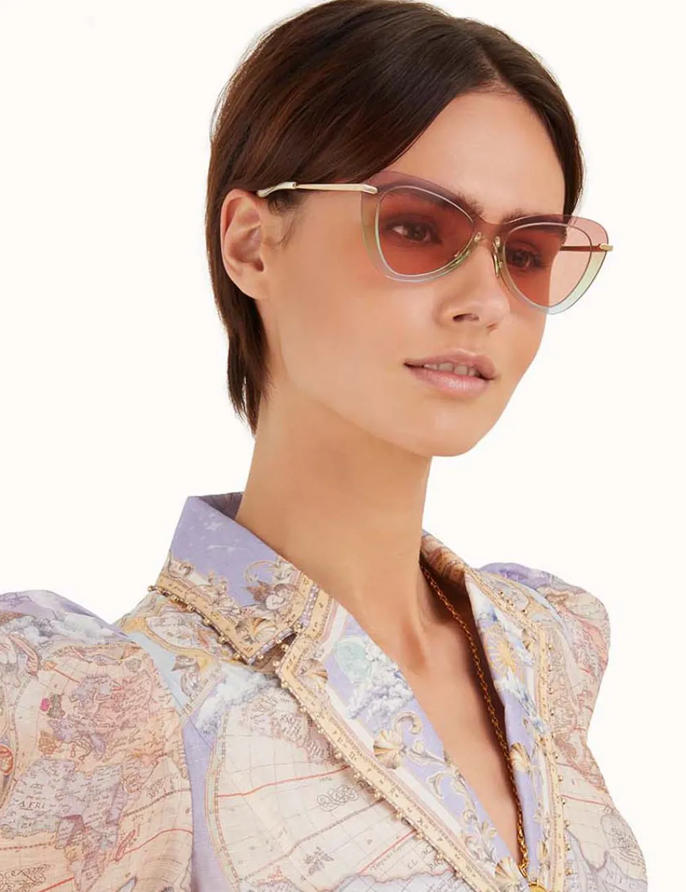 ZIMMERMANN Rhythmic Bold Mask-Women Sunglasses