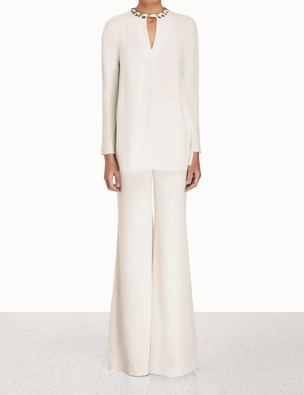 ZIMMERMANN Chain Embellished Tunic Top-Women Luminosity