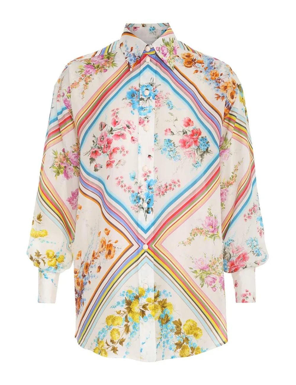 ZIMMERMANN Halcyon Relaxed Shirt-Women Tops