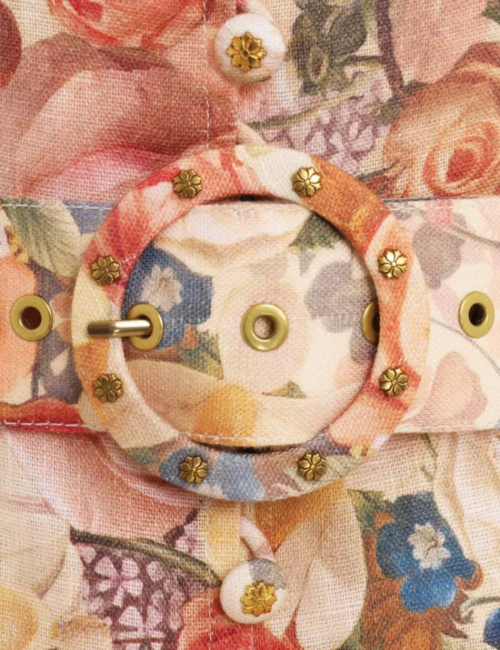 ZIMMERMANN Luminosity Buttoned Midi Dress-Women Luminosity