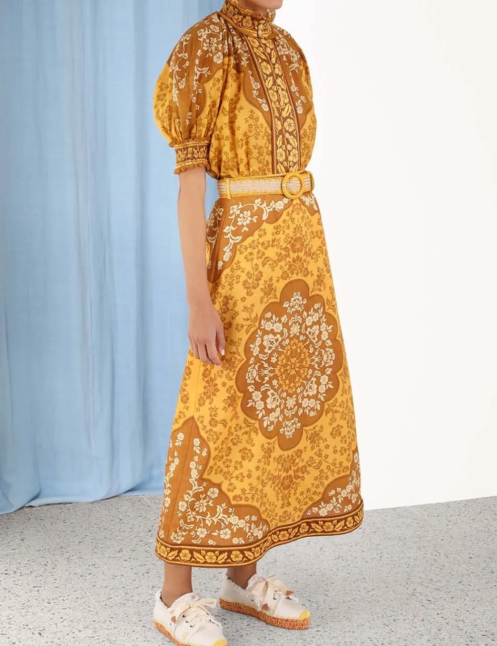 ZIMMERMANN Raie Short Sleeve Blouse-Women Clothing