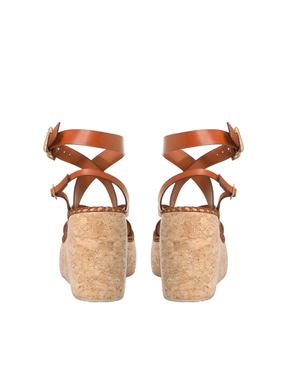 ZIMMERMANN Multi-Strap Sandal Wedge-Women In Denim