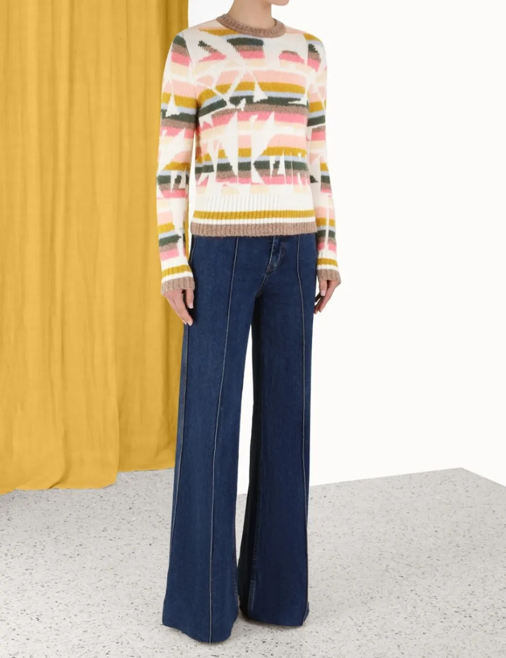 ZIMMERMANN Lyrical Jacquard Sweater-Women Knitwear