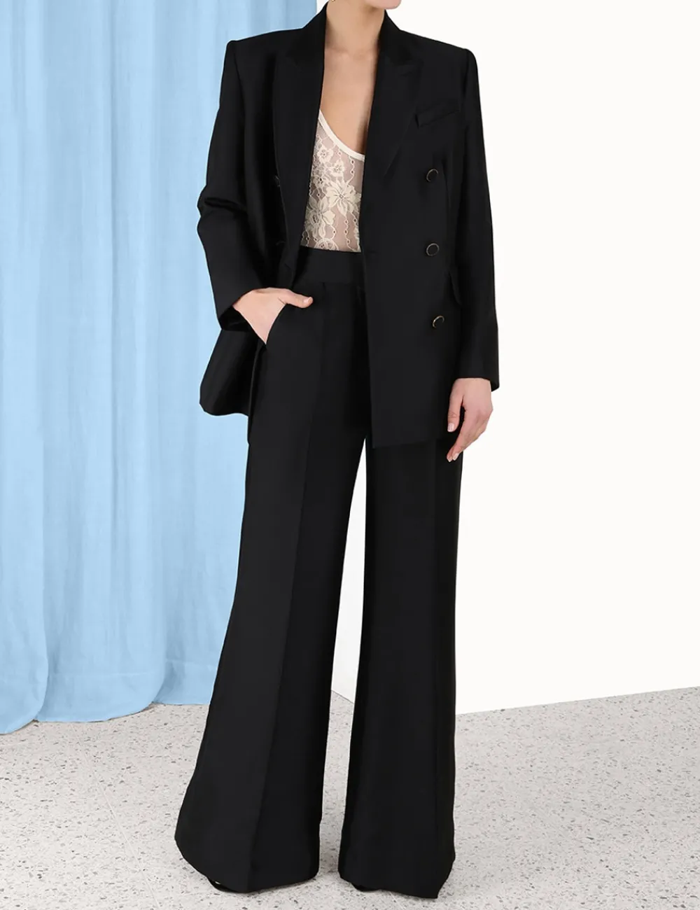 ZIMMERMANN Luminosity Tuxedo Pant-Women Clothing
