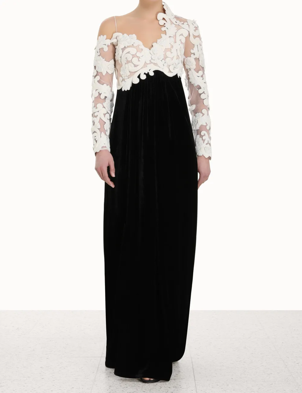 ZIMMERMANN Sensory Velvet Bodice Gown-Women Clothing