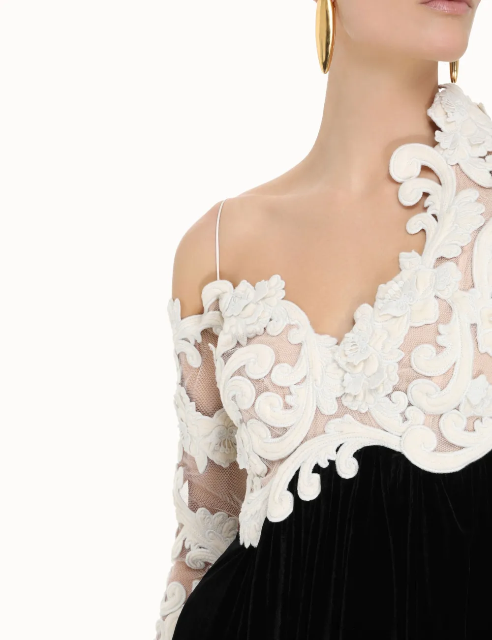 ZIMMERMANN Sensory Velvet Bodice Gown-Women Clothing