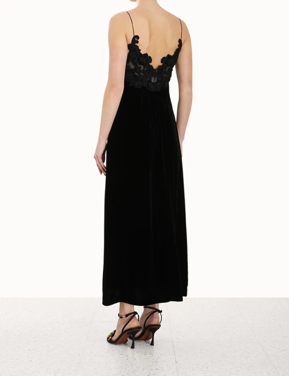 ZIMMERMANN Sensory Velvet Slip Dress-Women Dresses