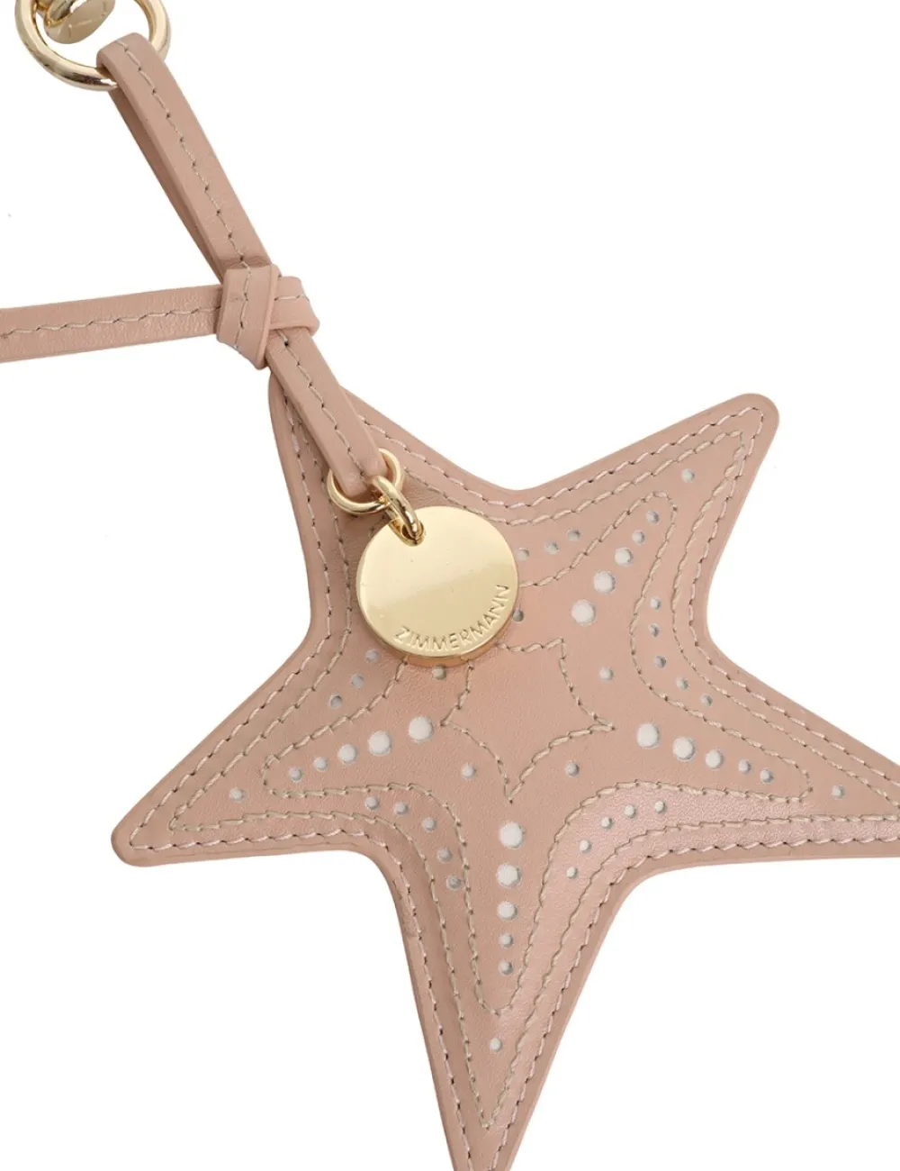 ZIMMERMANN Leather Starfish Key Charm-Women Keychains