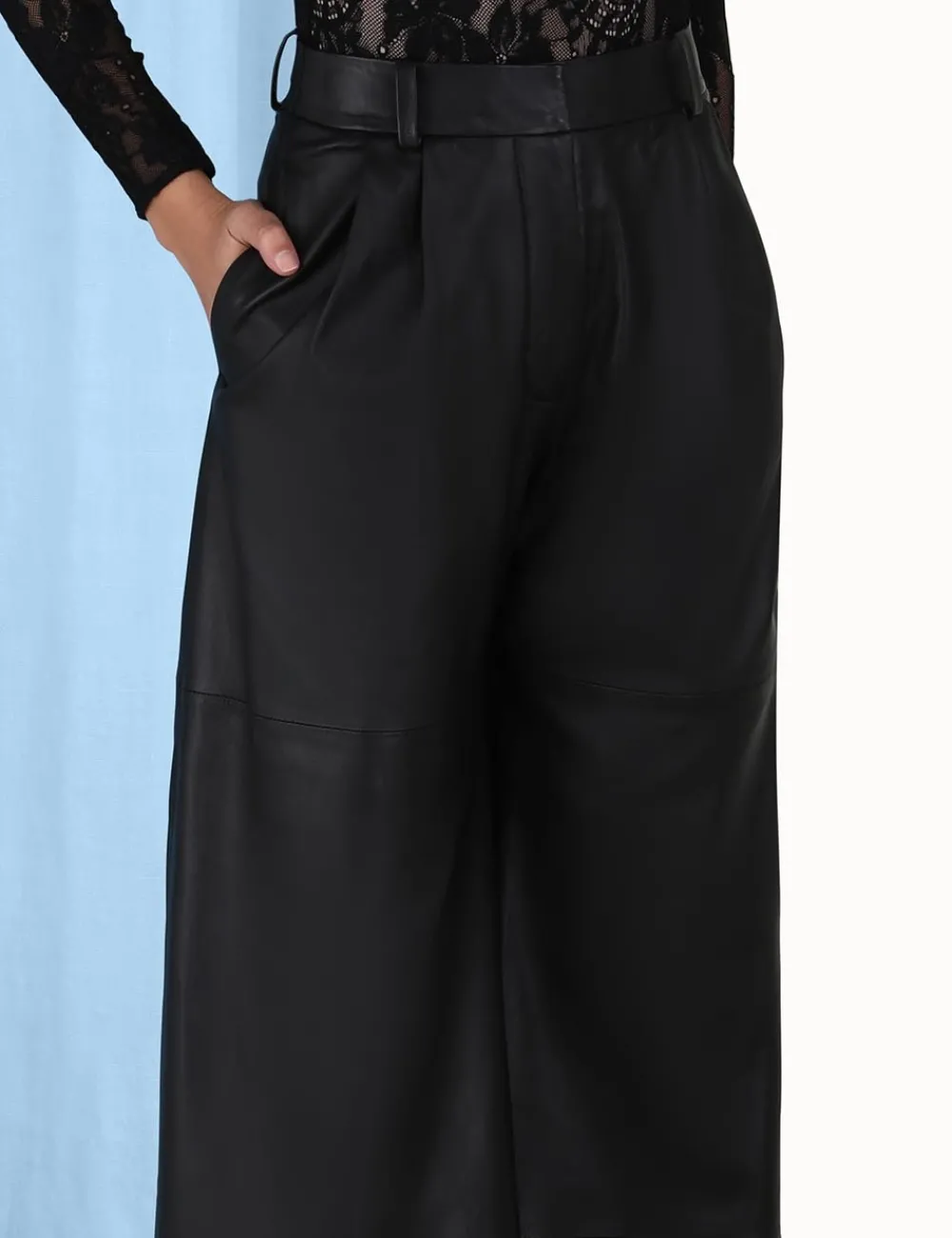 ZIMMERMANN Luminosity Wide Leather Pant-Women Shorts & Pants