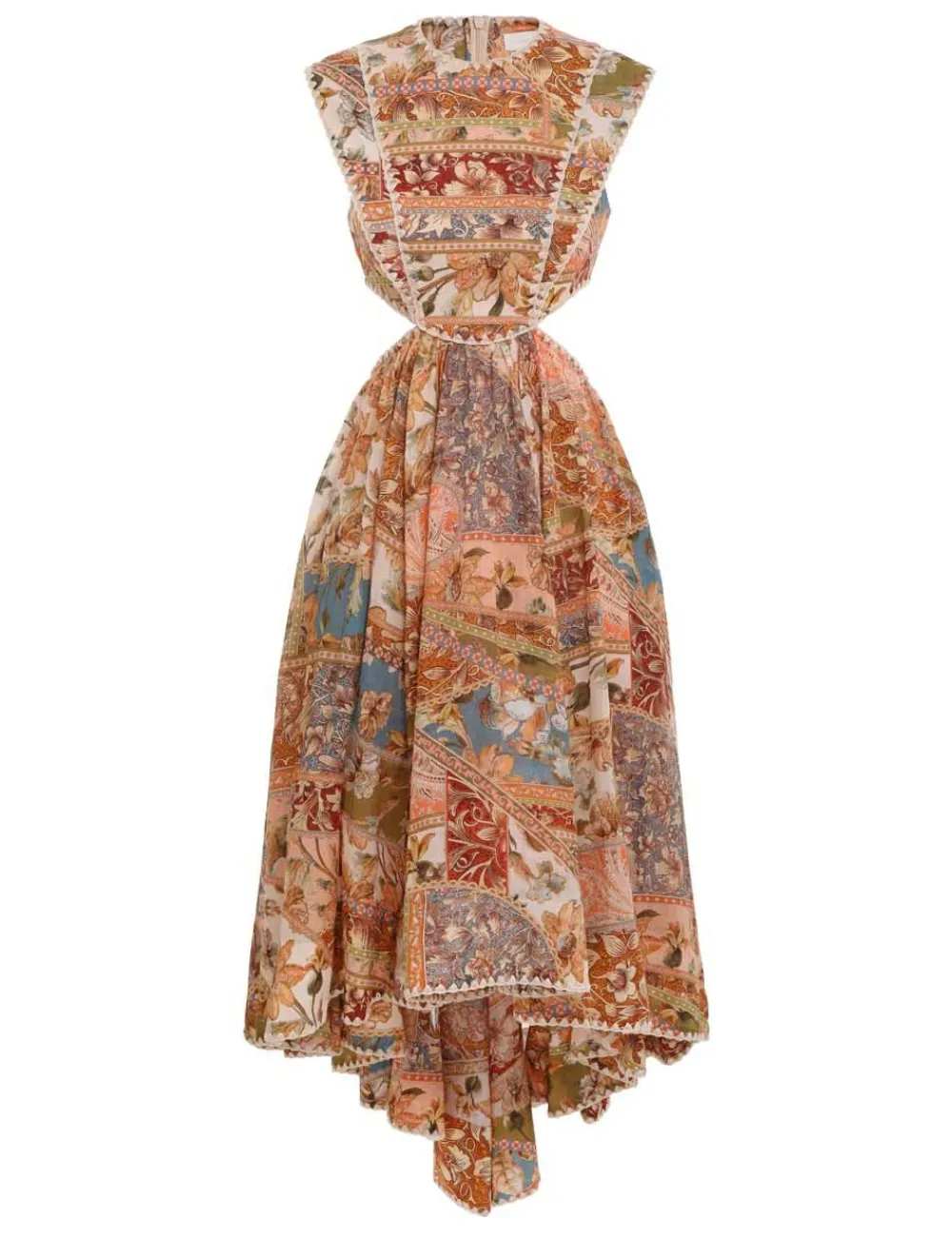 ZIMMERMANN Chintz Asymmetric Dress-Women Dresses & Coverups