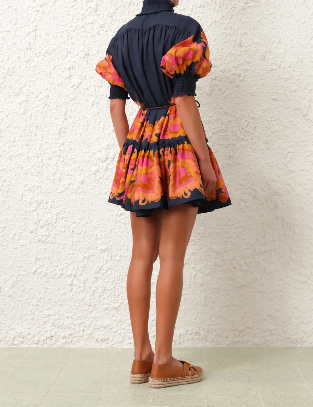 ZIMMERMANN Acadian Lantern Mini Dress-Women Clothing