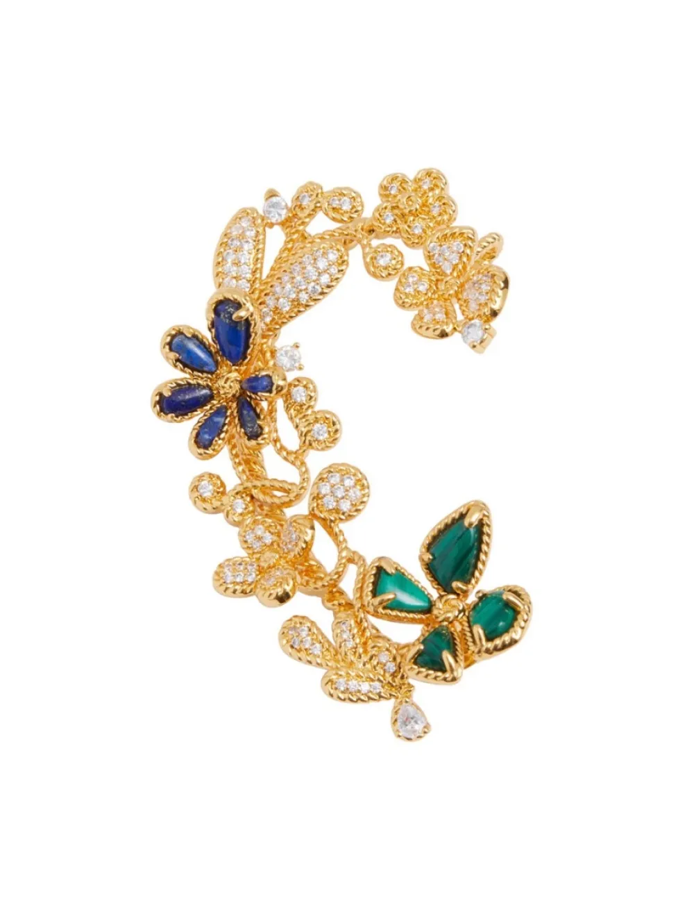 ZIMMERMANN Twisted Wire Flower Ear Cuff-Women Earrings