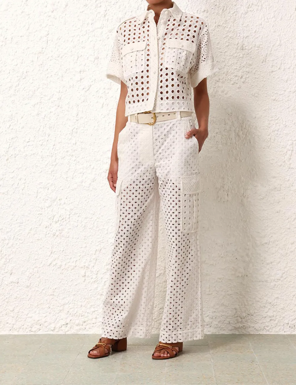 ZIMMERMANN Matchmaker Anglaise Pant-Women Clothing