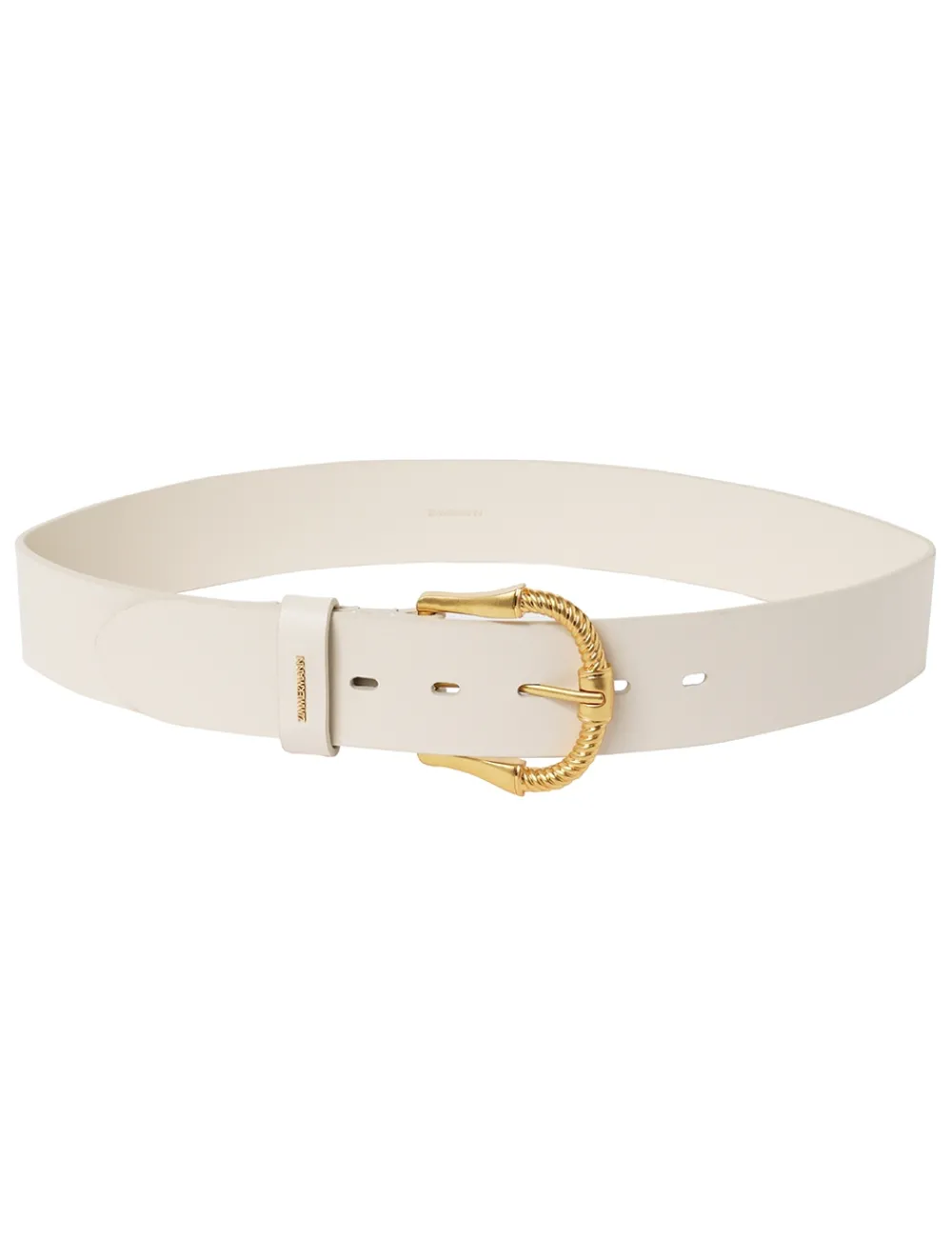 ZIMMERMANN Twisted Buckle Leather Belt 40-Women Accessories