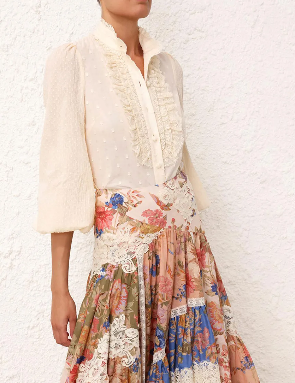 ZIMMERMANN August Long Sleeve Blouse-Women Tops