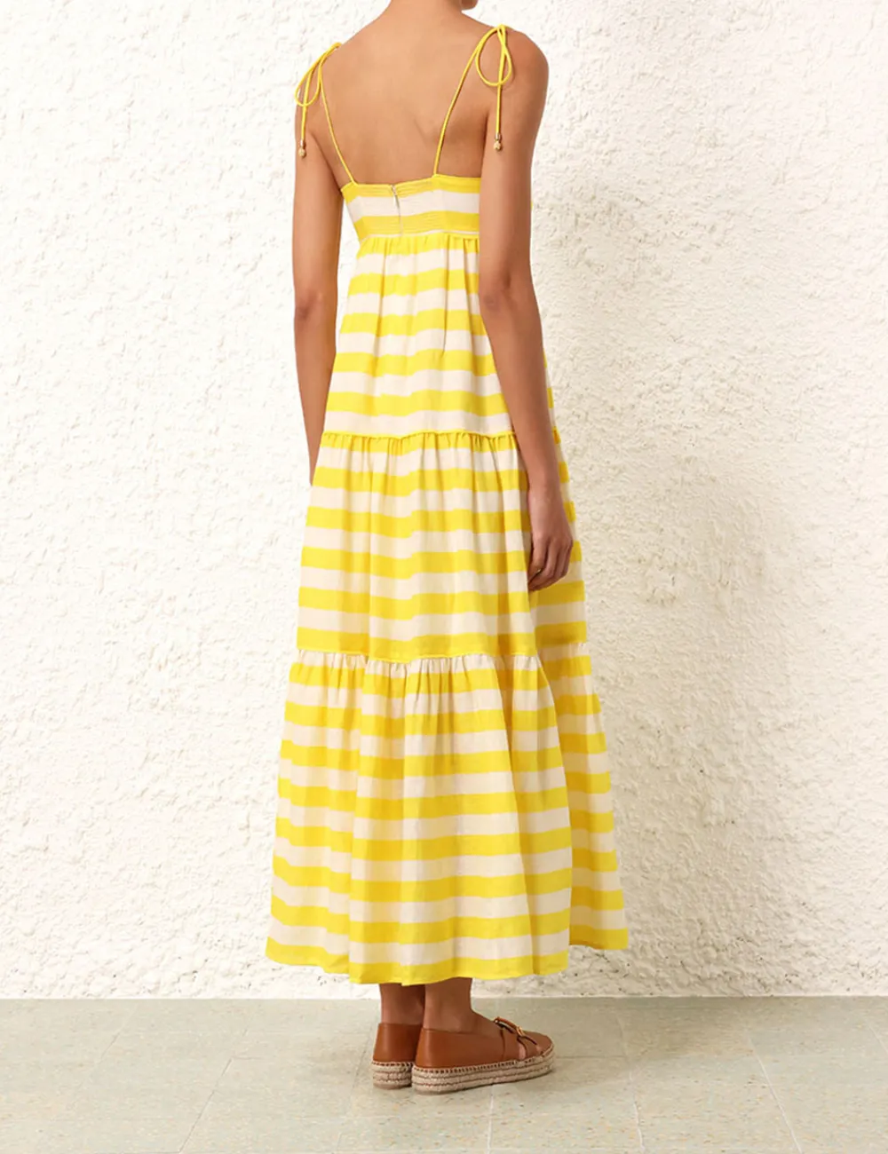 ZIMMERMANN Alight Tie Shoulder Dress-Women Clothing