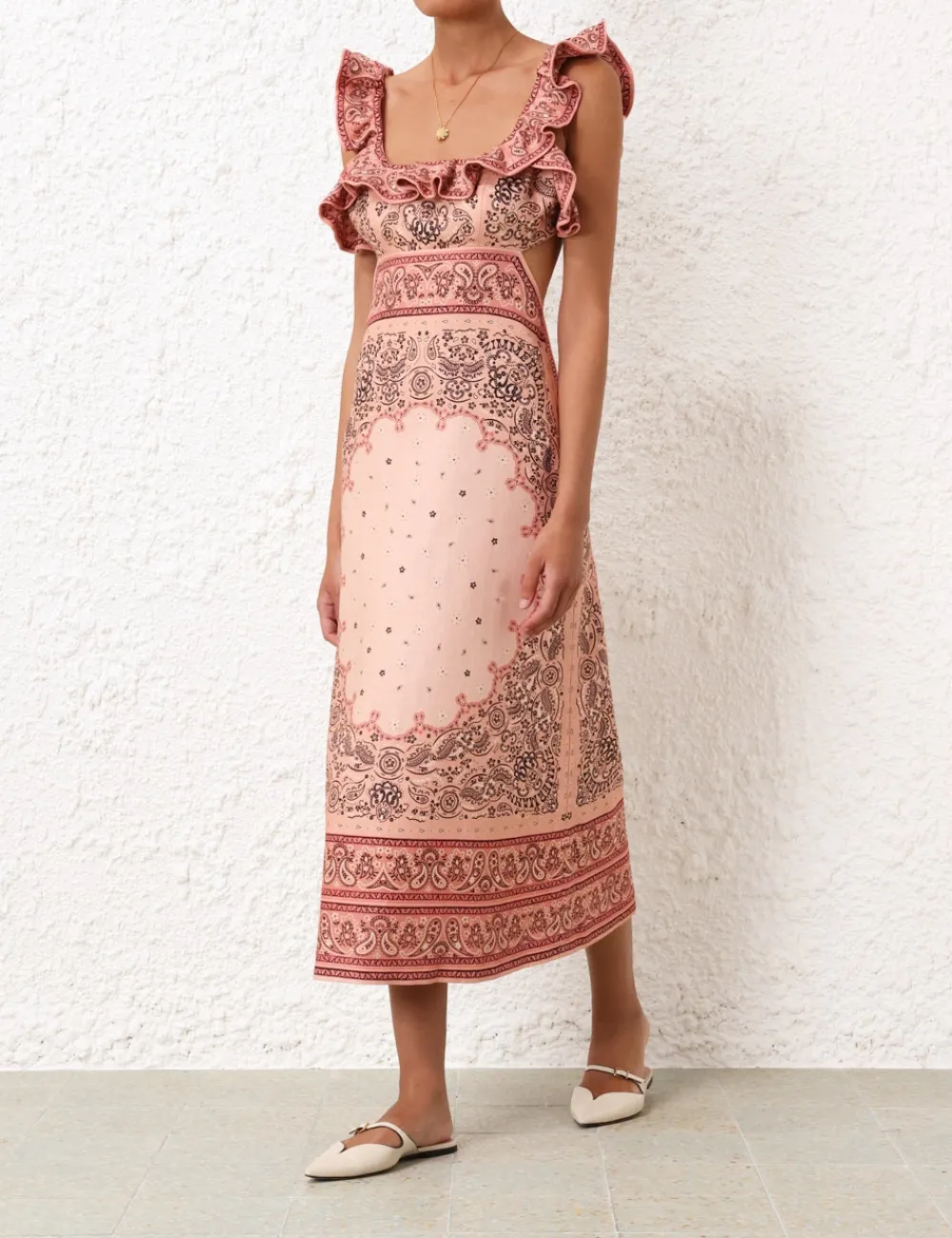 ZIMMERMANN Matchmaker Frilled Midi-Women Clothing