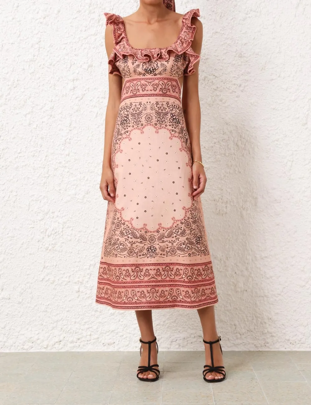 ZIMMERMANN Matchmaker Frilled Midi-Women Clothing