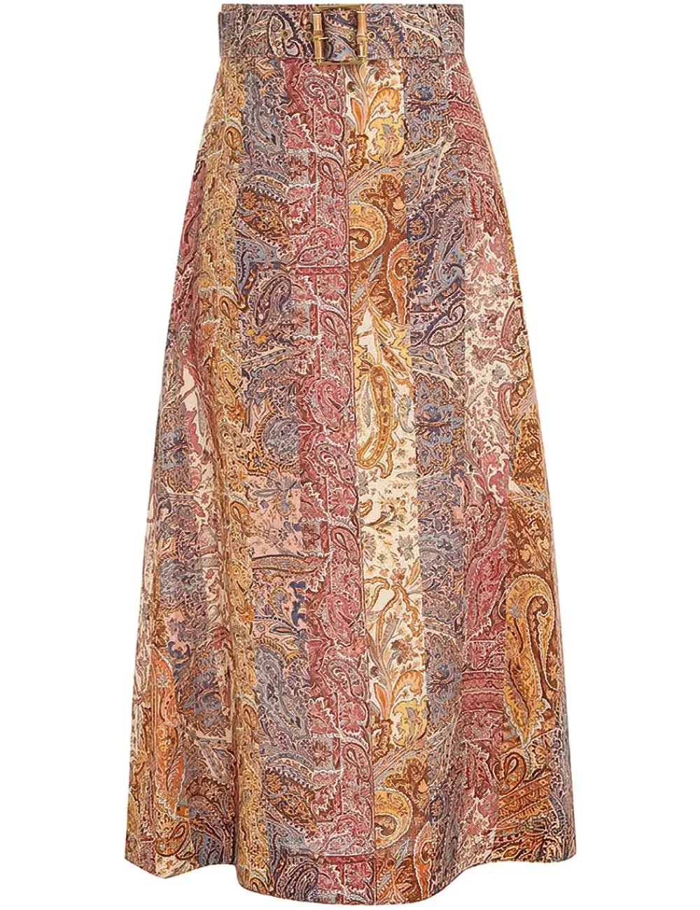 ZIMMERMANN Luminosity A-Line Midi Skirt-Women Skirts