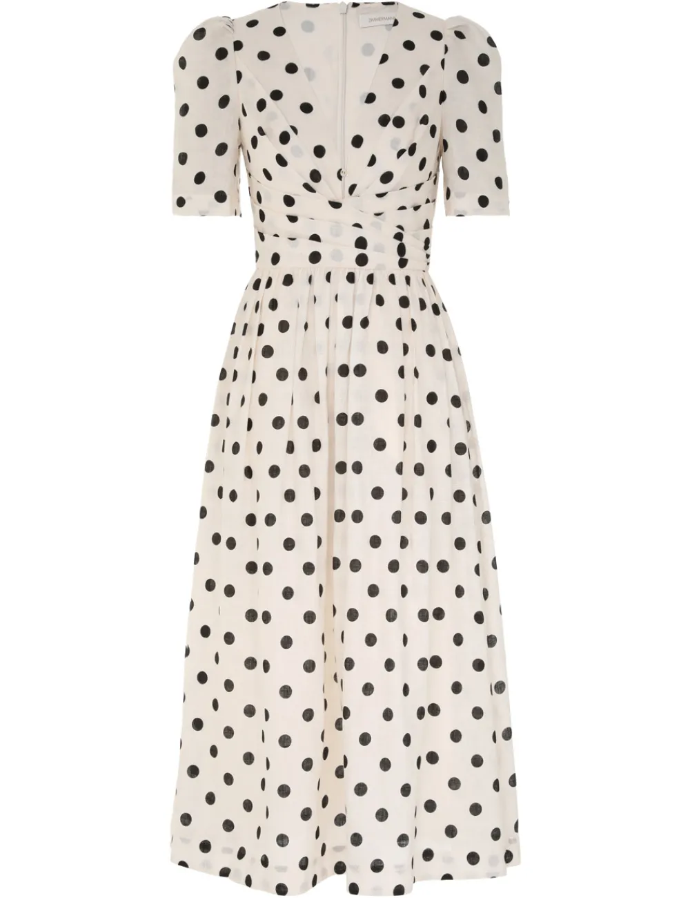 ZIMMERMANN V Neck Midi Dress-Women Dresses