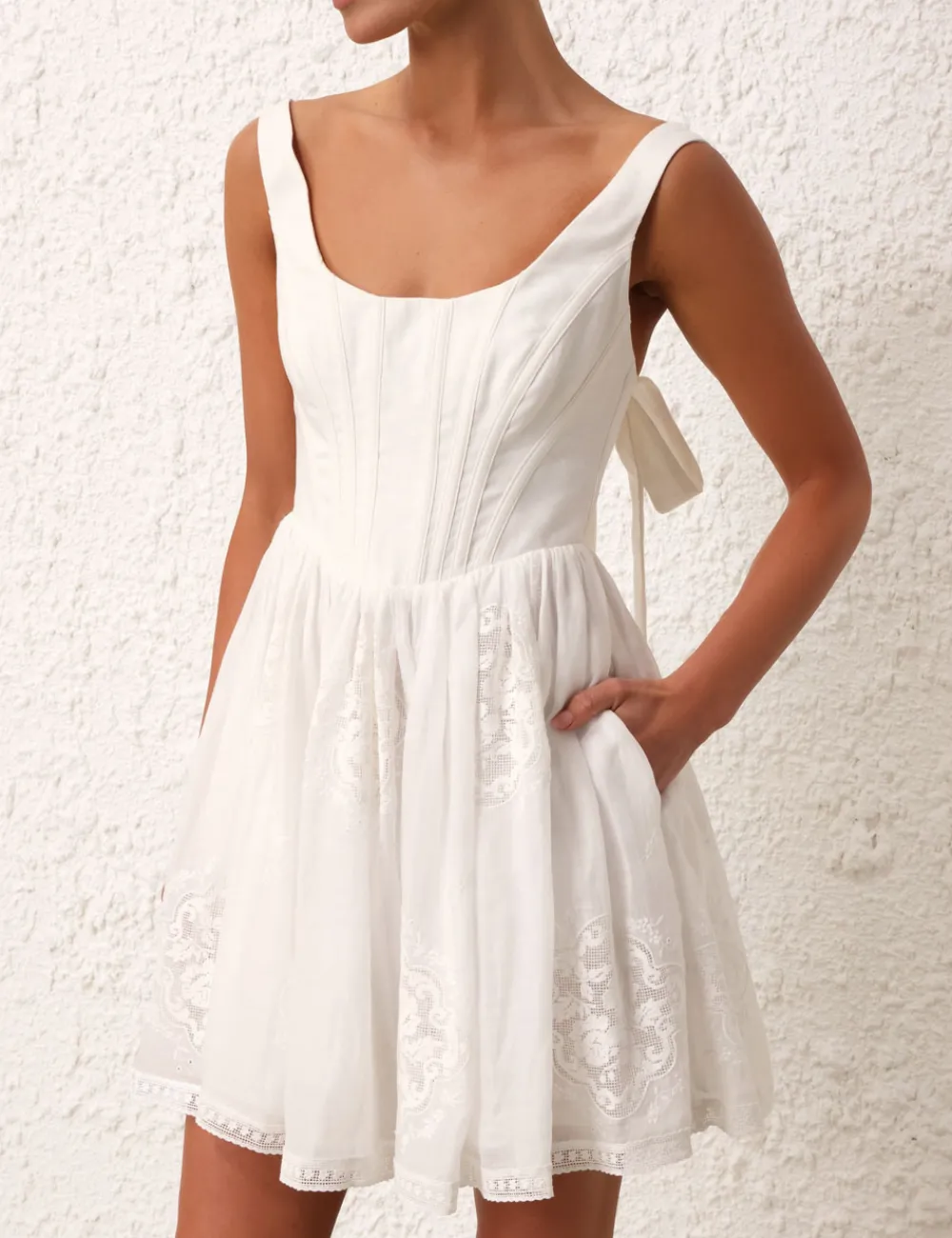 ZIMMERMANN Alight Corset Mini Dress-Women Dresses & Coverups