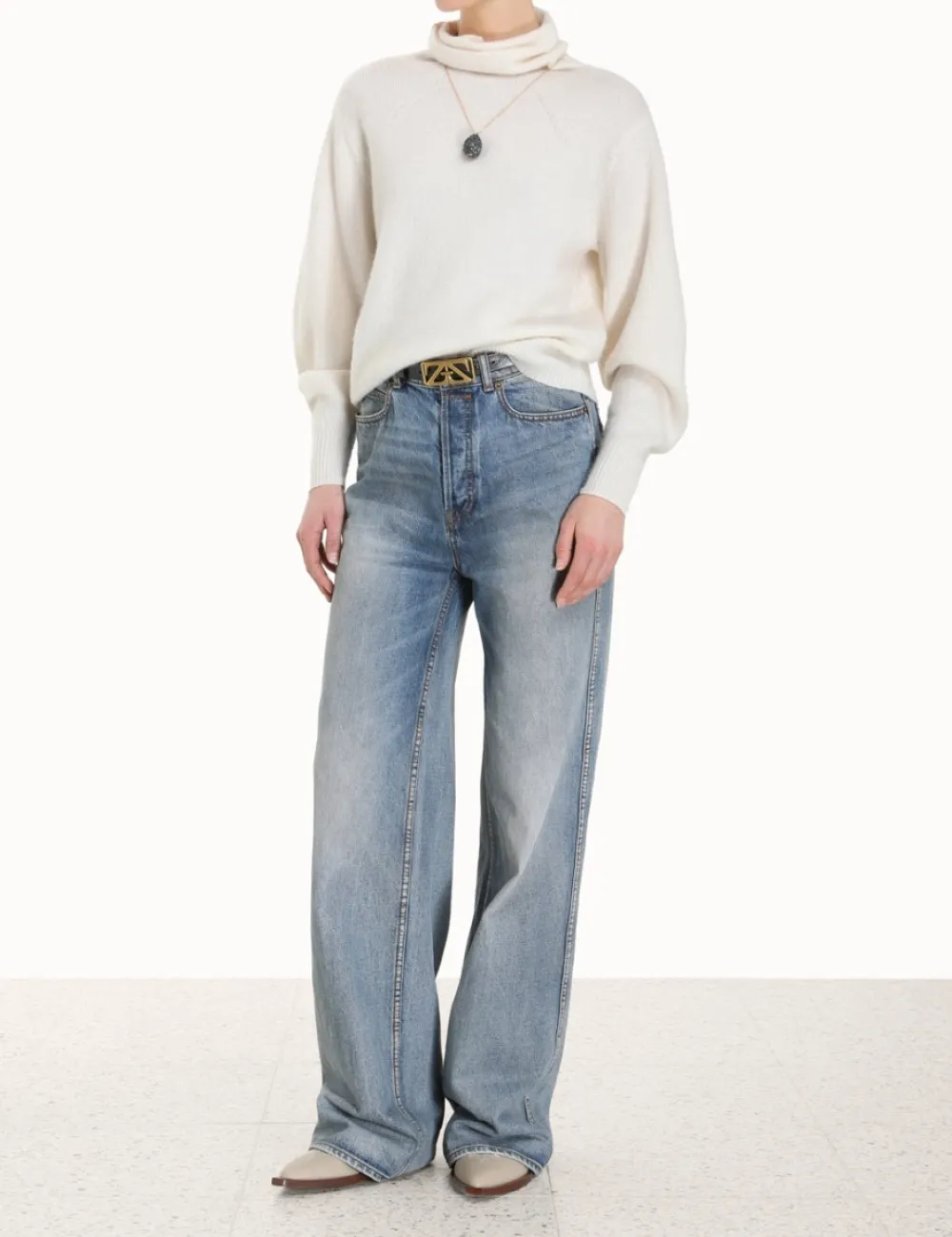 ZIMMERMANN Lyrical Brushed Wool Sweater-Women Clothing