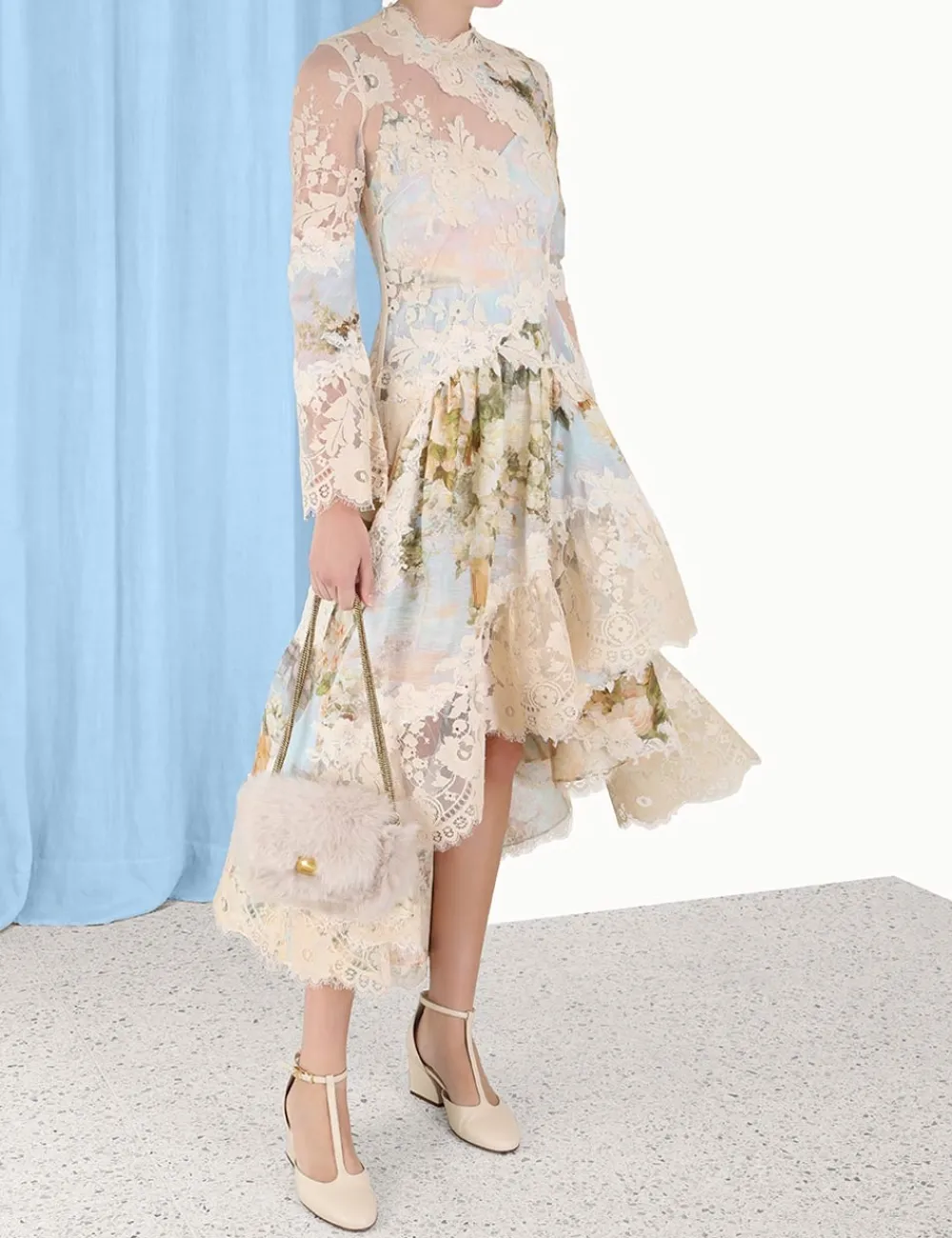 ZIMMERMANN Luminosity Asymmetric Dress-Women Clothing