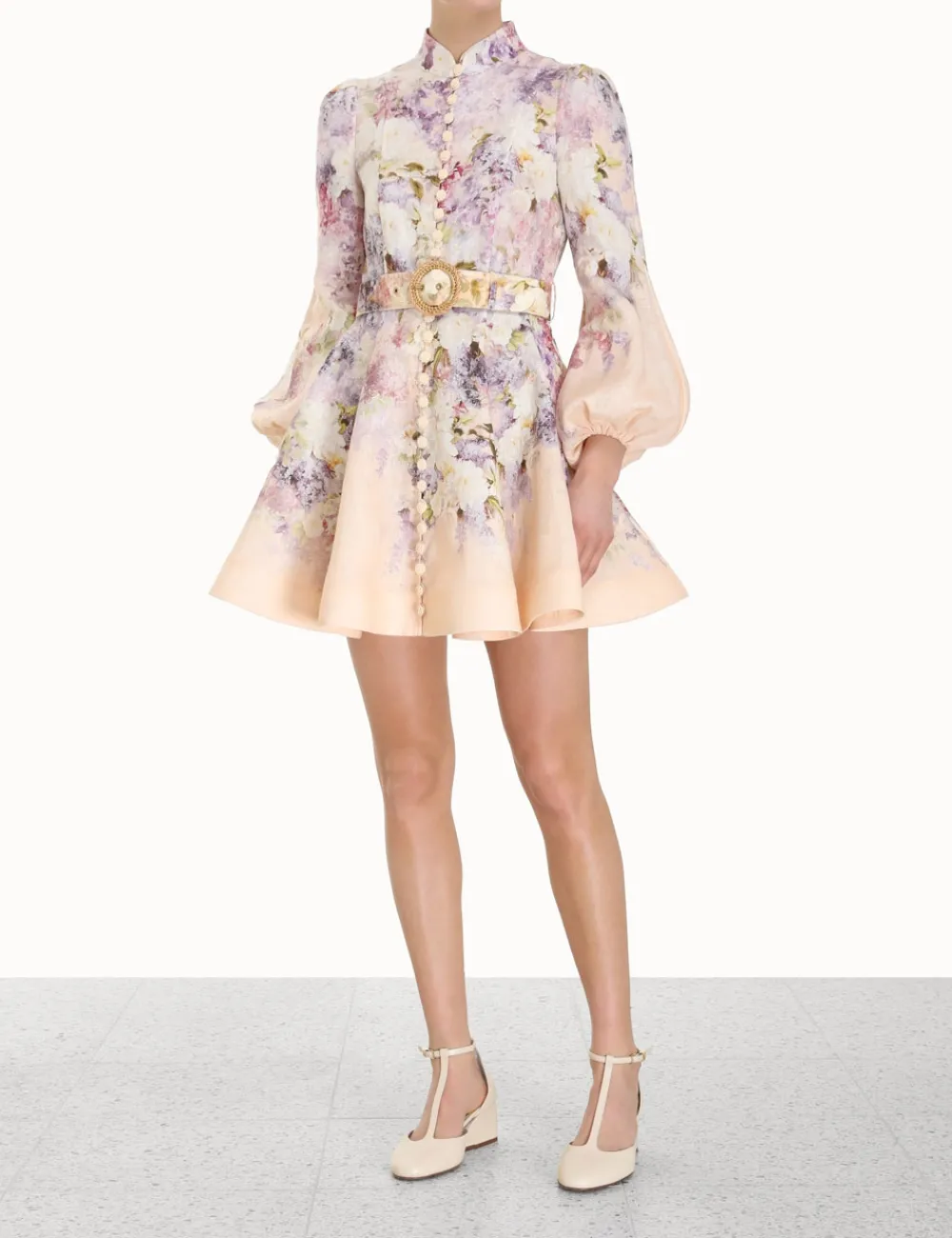 ZIMMERMANN Lyrical Buttoned Mini-Women Form & Light