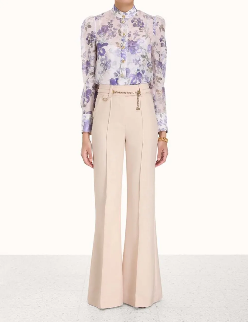 ZIMMERMANN Lyrical Wide Leg Pant-Women Shorts & Pants