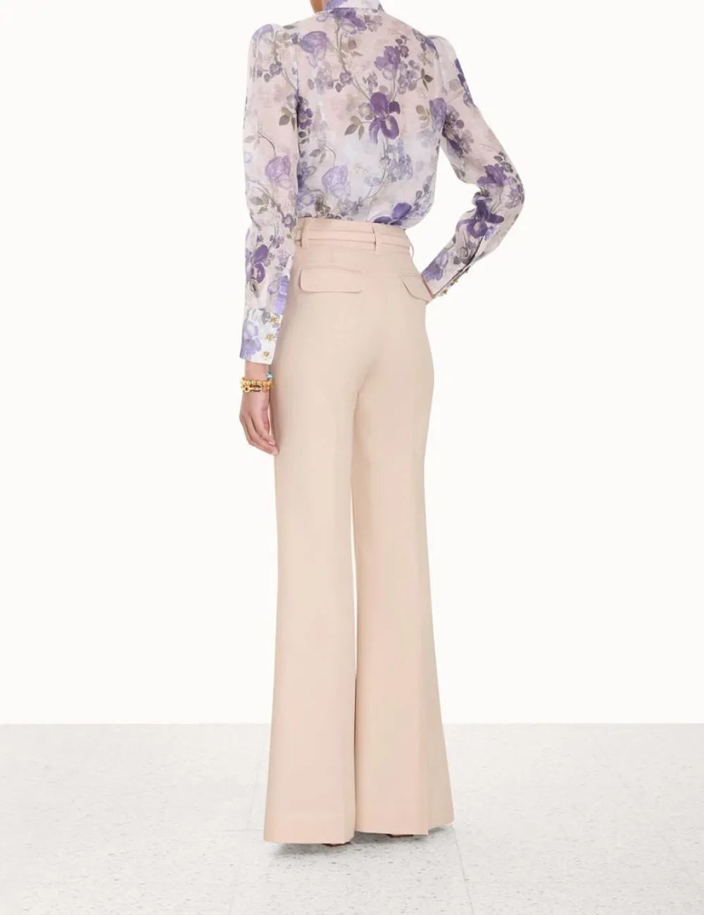 ZIMMERMANN Lyrical Wide Leg Pant-Women Shorts & Pants