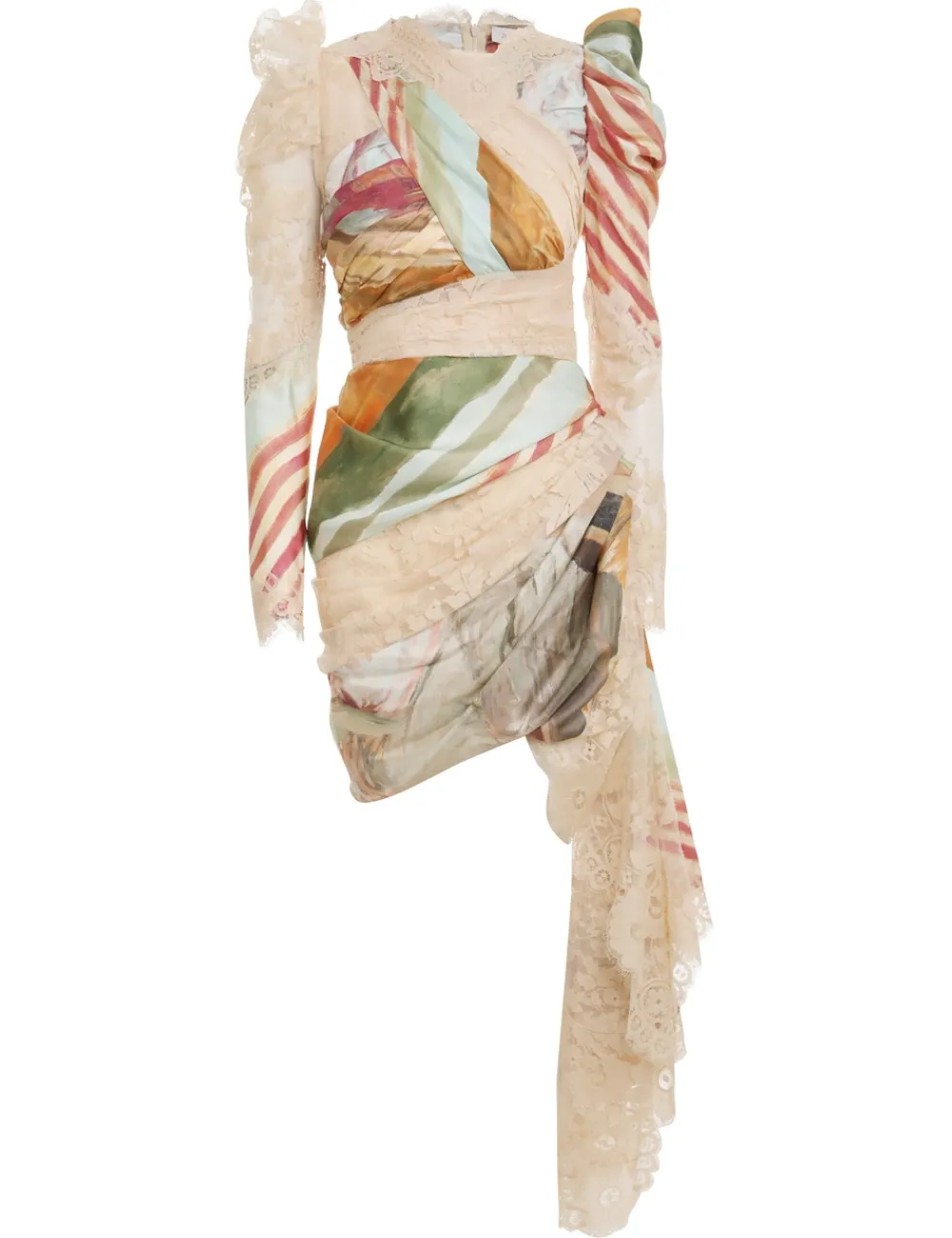 ZIMMERMANN Luminosity Lace Drape Mini-Women Dresses