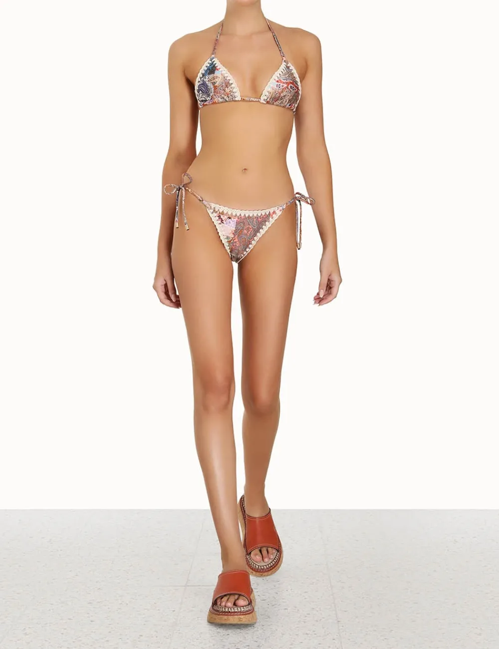 ZIMMERMANN Devi Crochet Edge Bikini-Women Bikinis