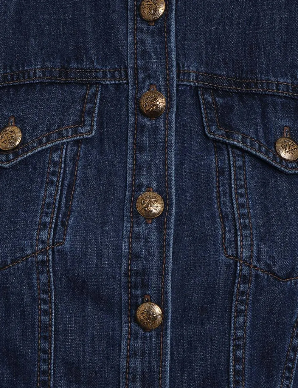 ZIMMERMANN Luminosity Denim Corset Shirt-Women Clothing