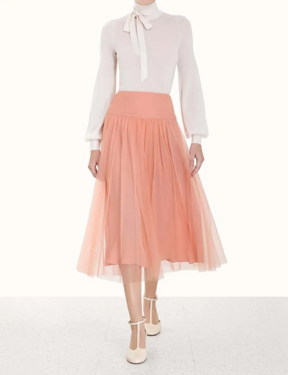 ZIMMERMANN Tulle Skirt-Women Skirts