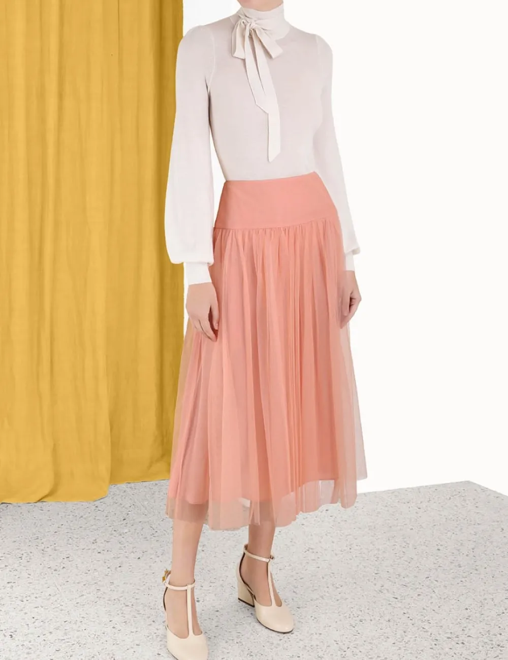 ZIMMERMANN Tulle Skirt-Women Skirts