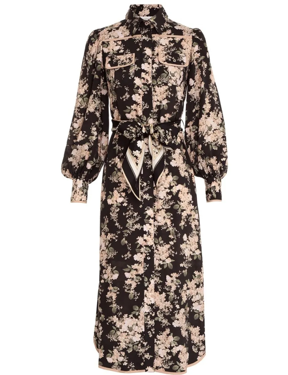 ZIMMERMANN Shirt Midi Dress-Women Dresses