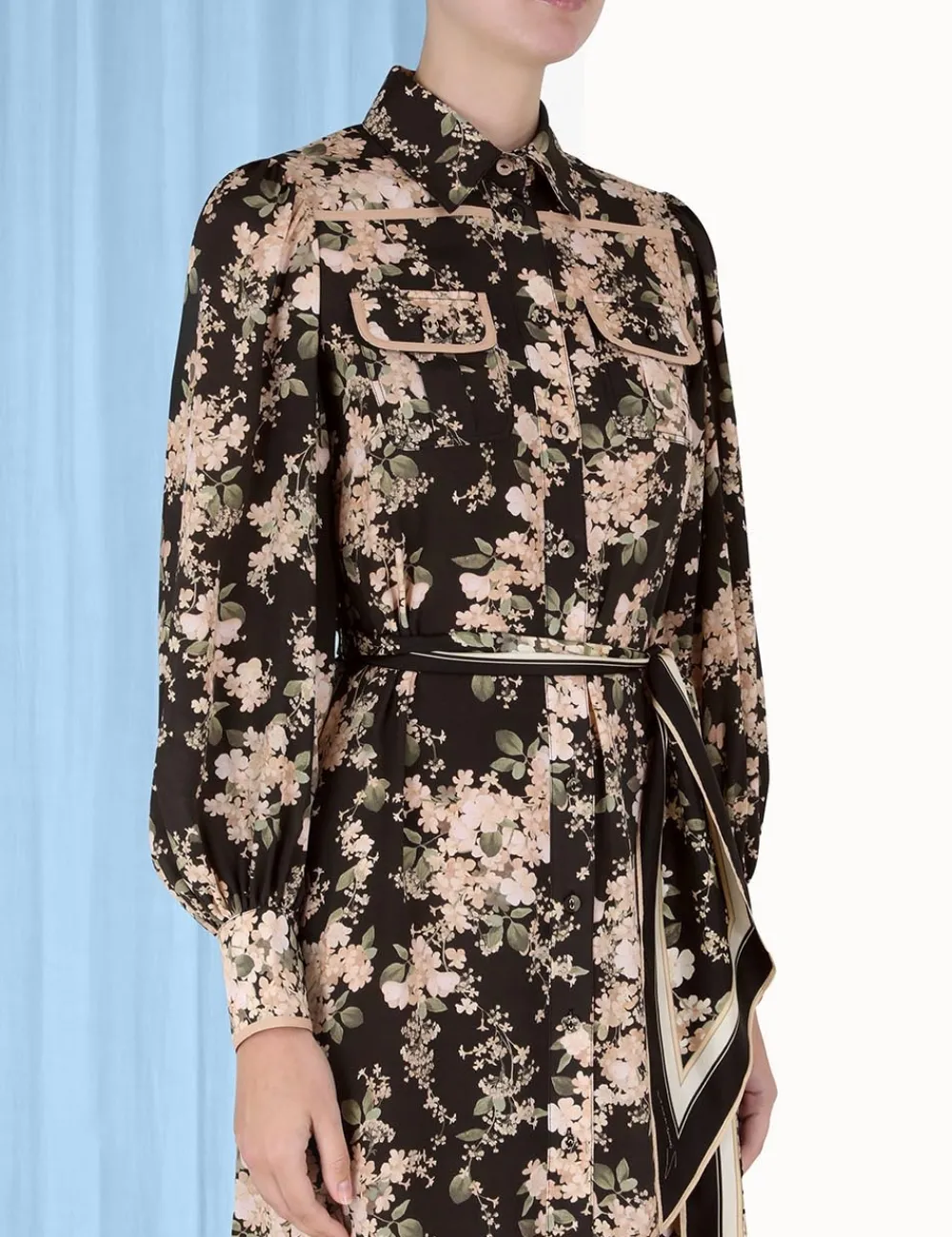 ZIMMERMANN Shirt Midi Dress-Women Dresses
