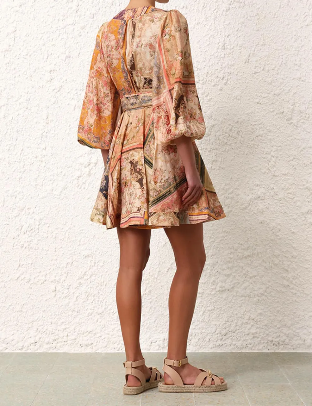 ZIMMERMANN August Wrap Mini Dress-Women Dresses & Coverups
