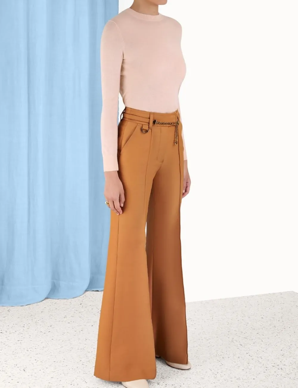 ZIMMERMANN Classic Crew Neck Sweater-Women Knitwear