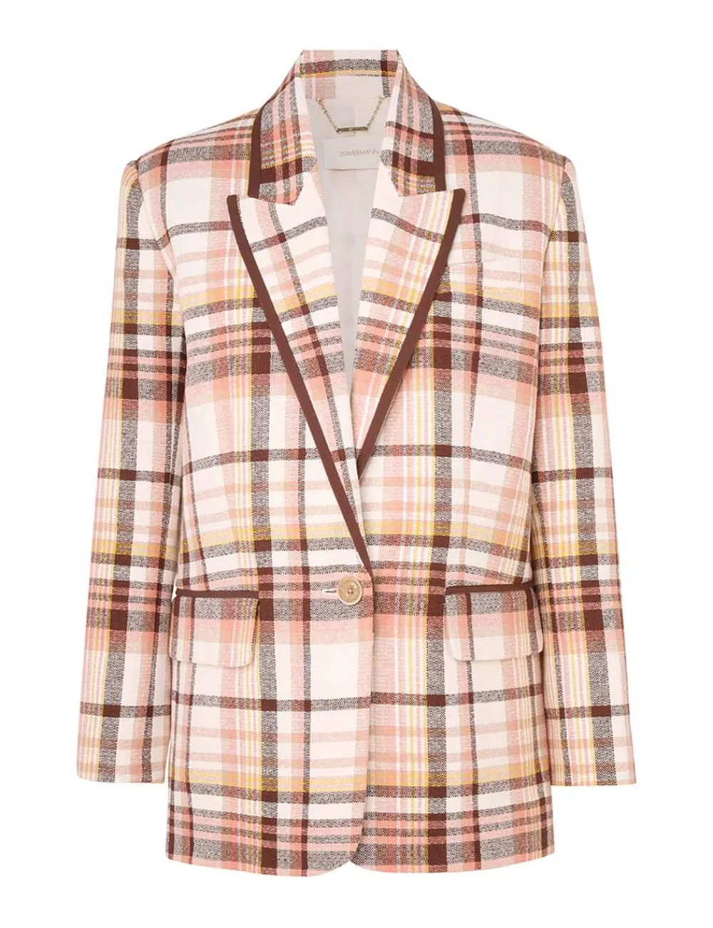 ZIMMERMANN Matchmaker Check Jacket-Women Clothing