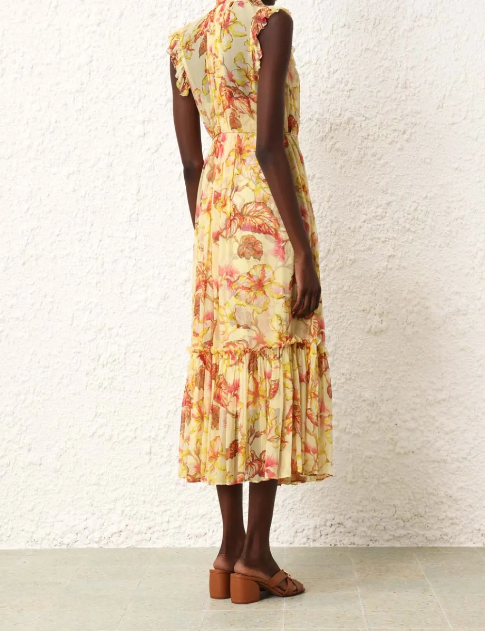 ZIMMERMANN Matchmaker Flutter Midi Dress-Women Clothing