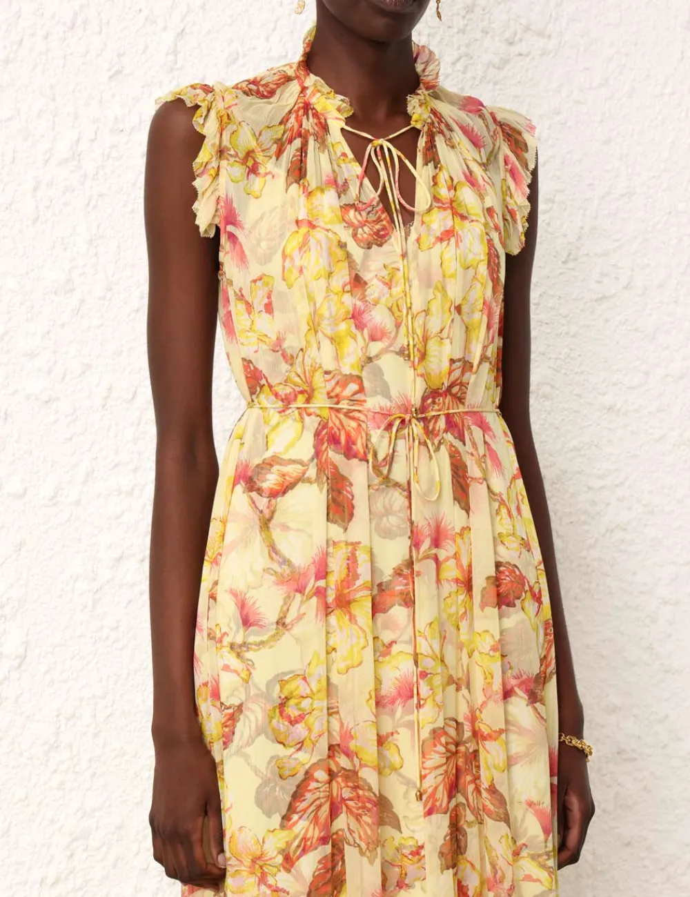 ZIMMERMANN Matchmaker Flutter Midi Dress-Women Clothing