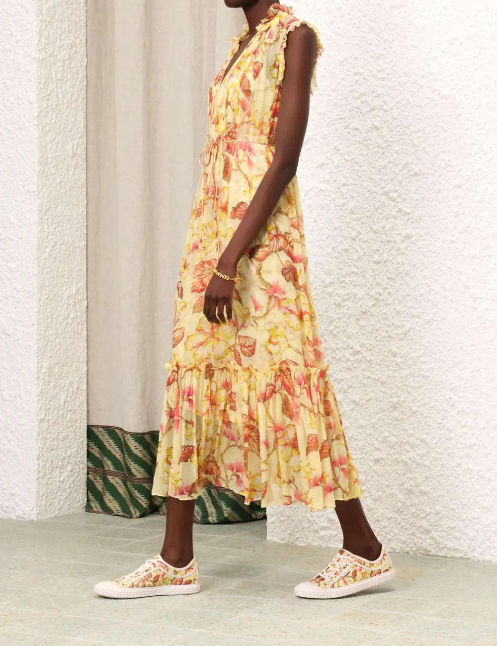 ZIMMERMANN Matchmaker Flutter Midi Dress-Women Clothing