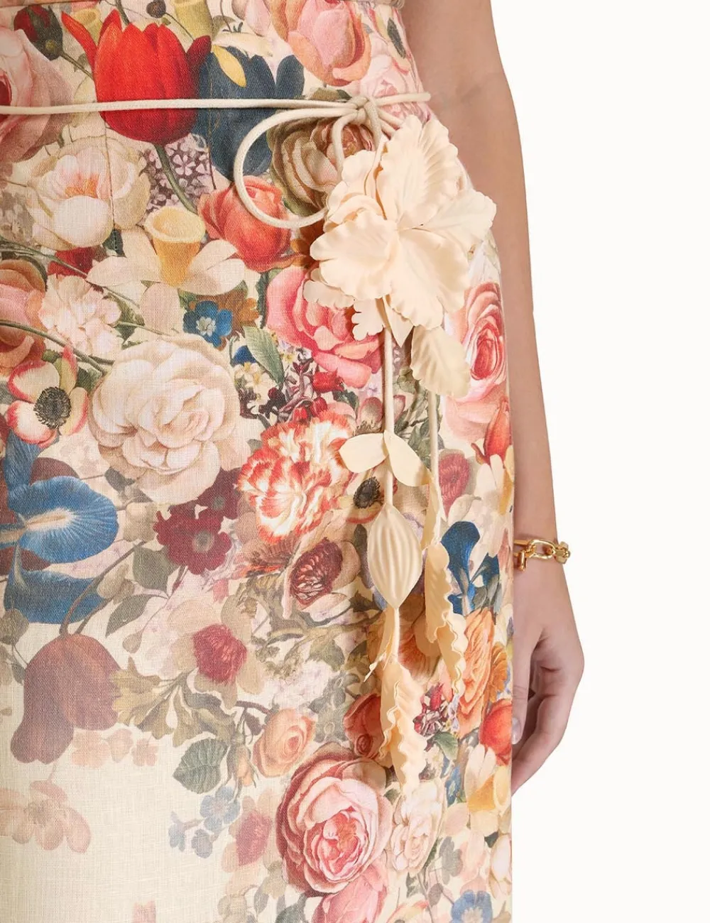 ZIMMERMANN Luminosity Pencil Midi Skirt-Women Skirts