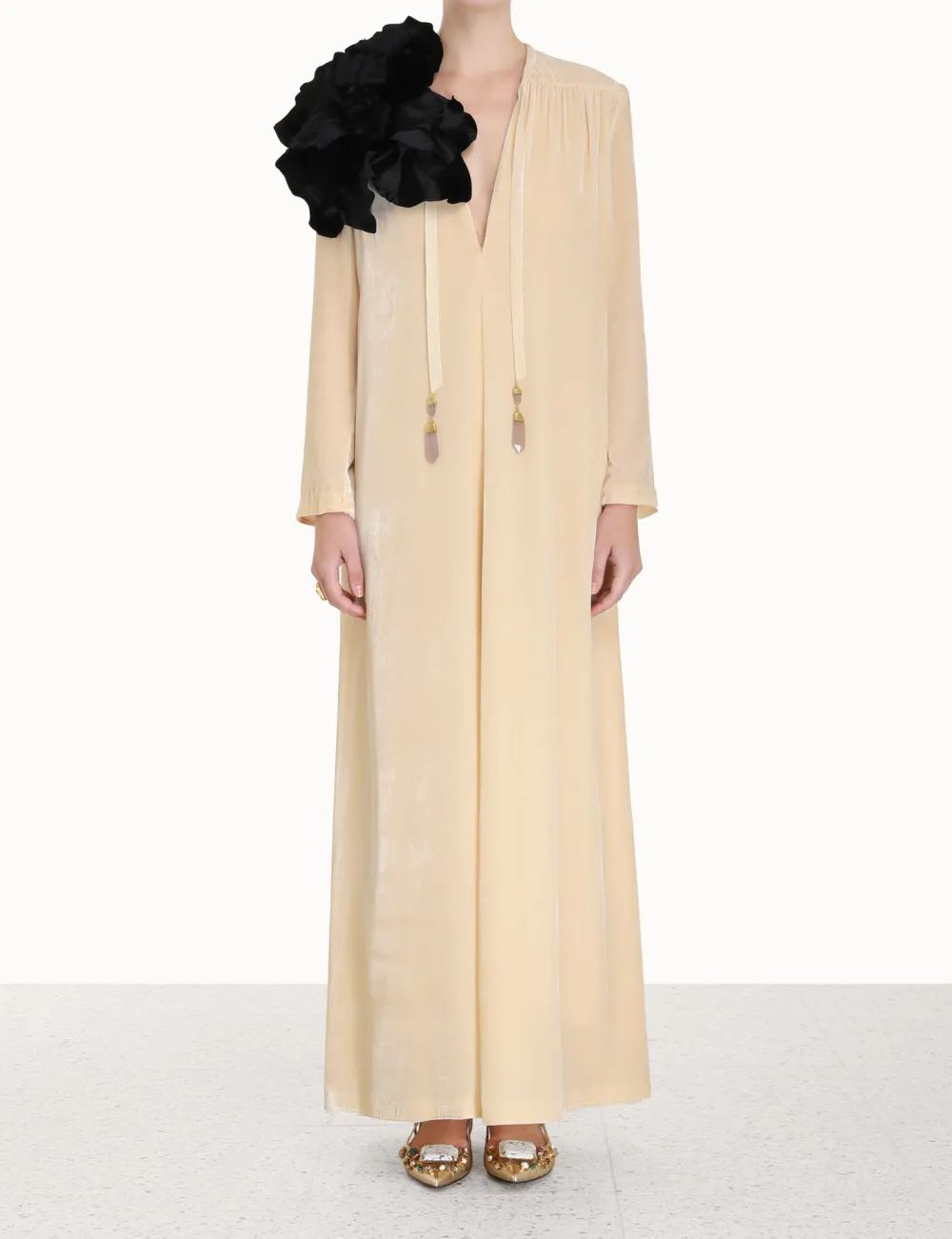 ZIMMERMANN Lyrical Velvet Tubular Dress-Women Dresses